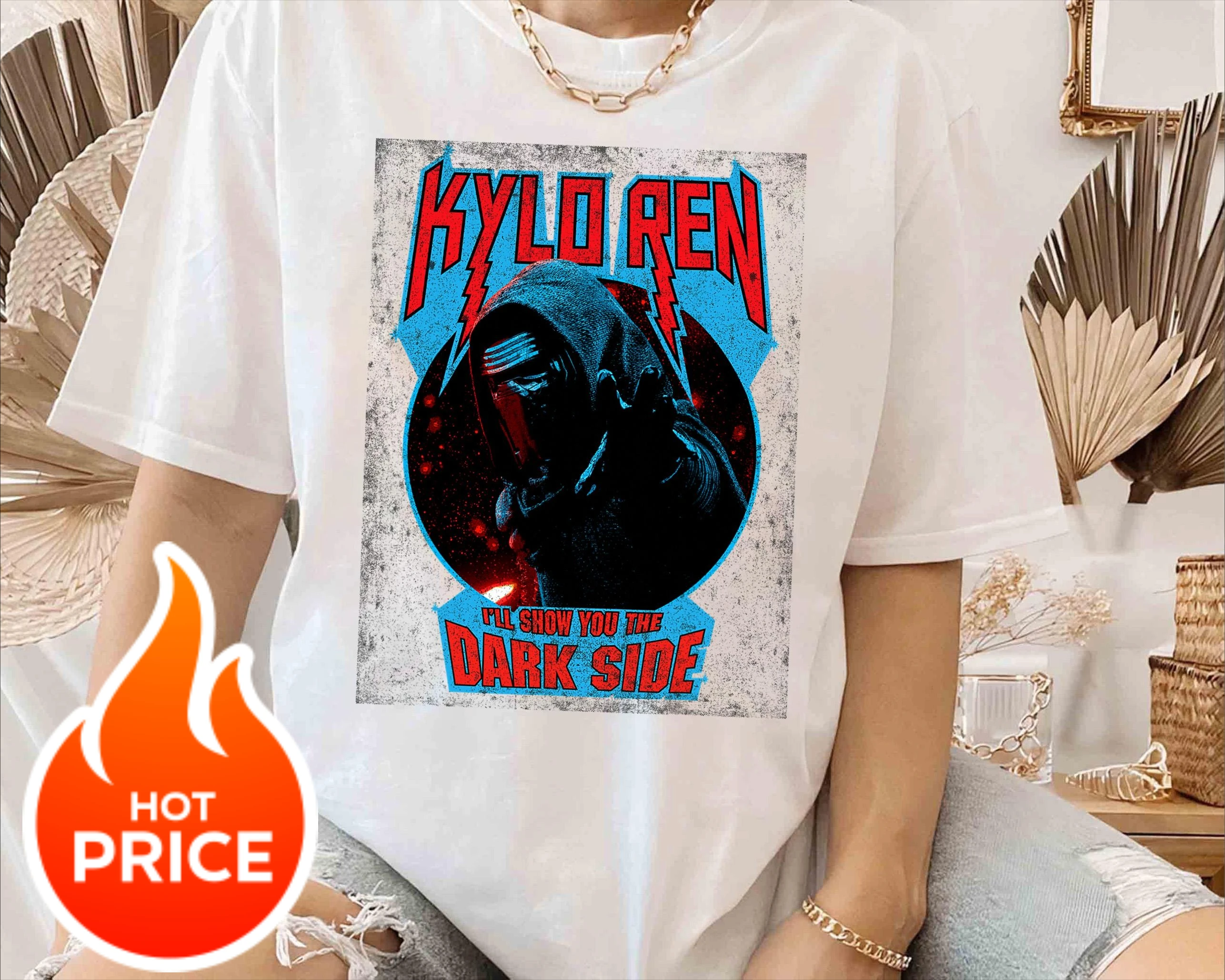 

Star Wars The Force Awakens Kylo Ren Show You The Dark Side T-Shirt Disneyland Family Vacation Gift Tee