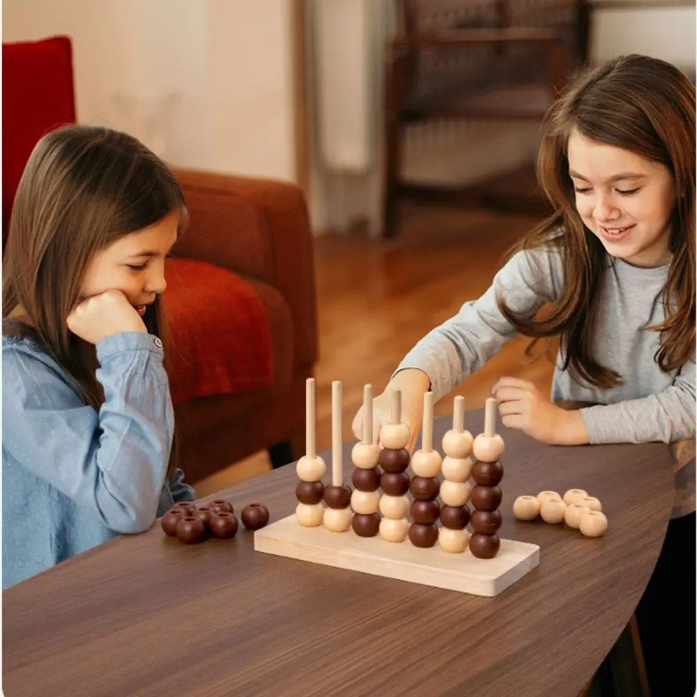 Educational Four in A Row Bingo Chess Puzzle Strategy Classic Family Board Game Safety Materials Fun Chess Connect Game