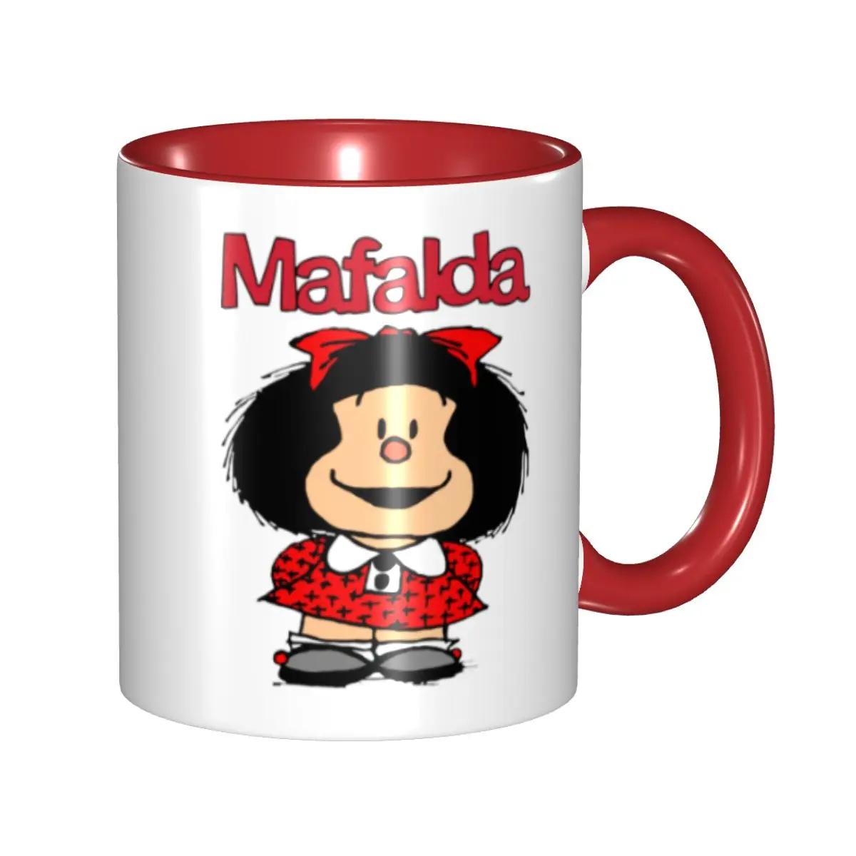 Cute Mafalda Mugs Custom Argentine Cartoon Quino Comics Ceramic Coffee Mug Creative Gift