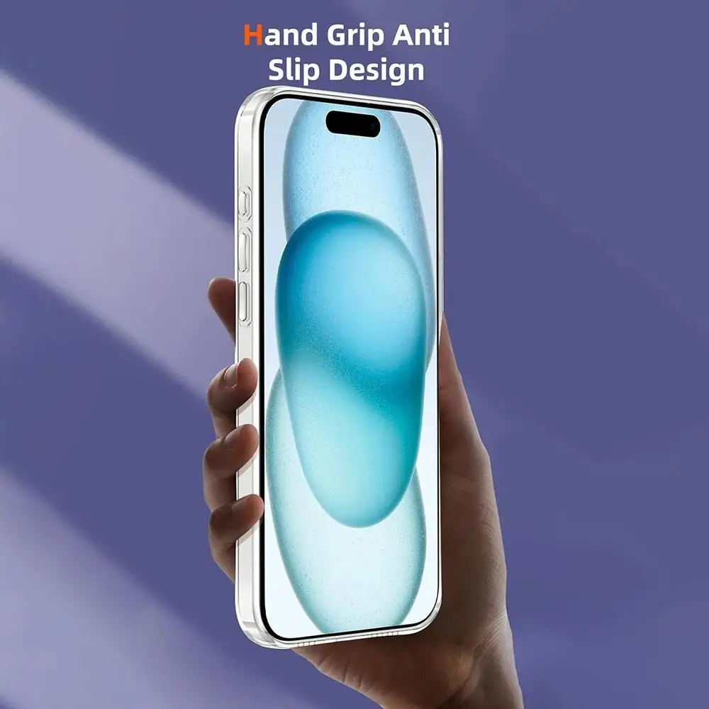 

Transparent Ultra Thin Silicone Soft Case For iPhone 17 Air 16E 16 15 14 13 12 11 16 Pro Max Plus Mini Shockproof Clear Shell ﻿