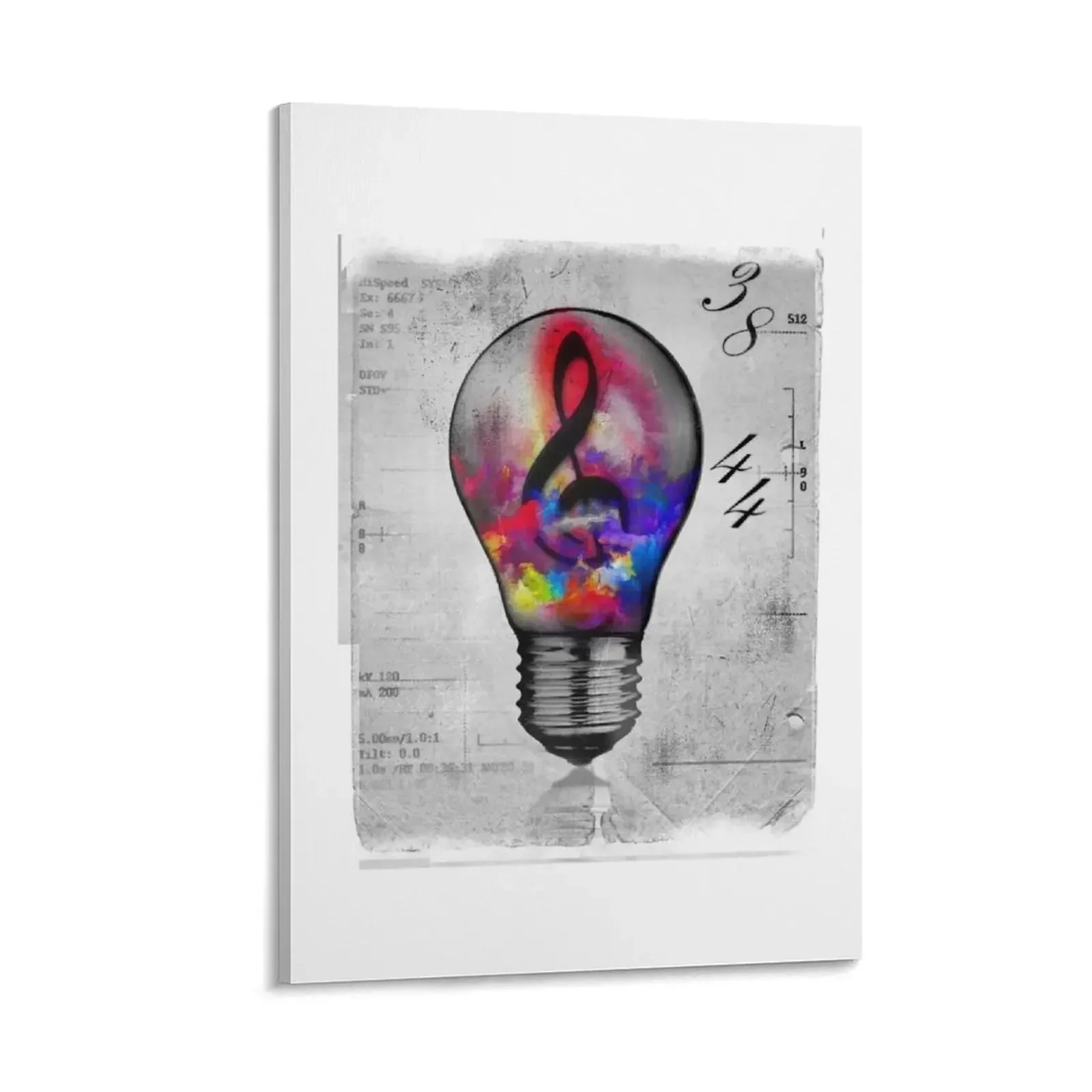

Colorful lampe slim fit t-shirt Canvas Painting Decoration Bedroom deco art mural