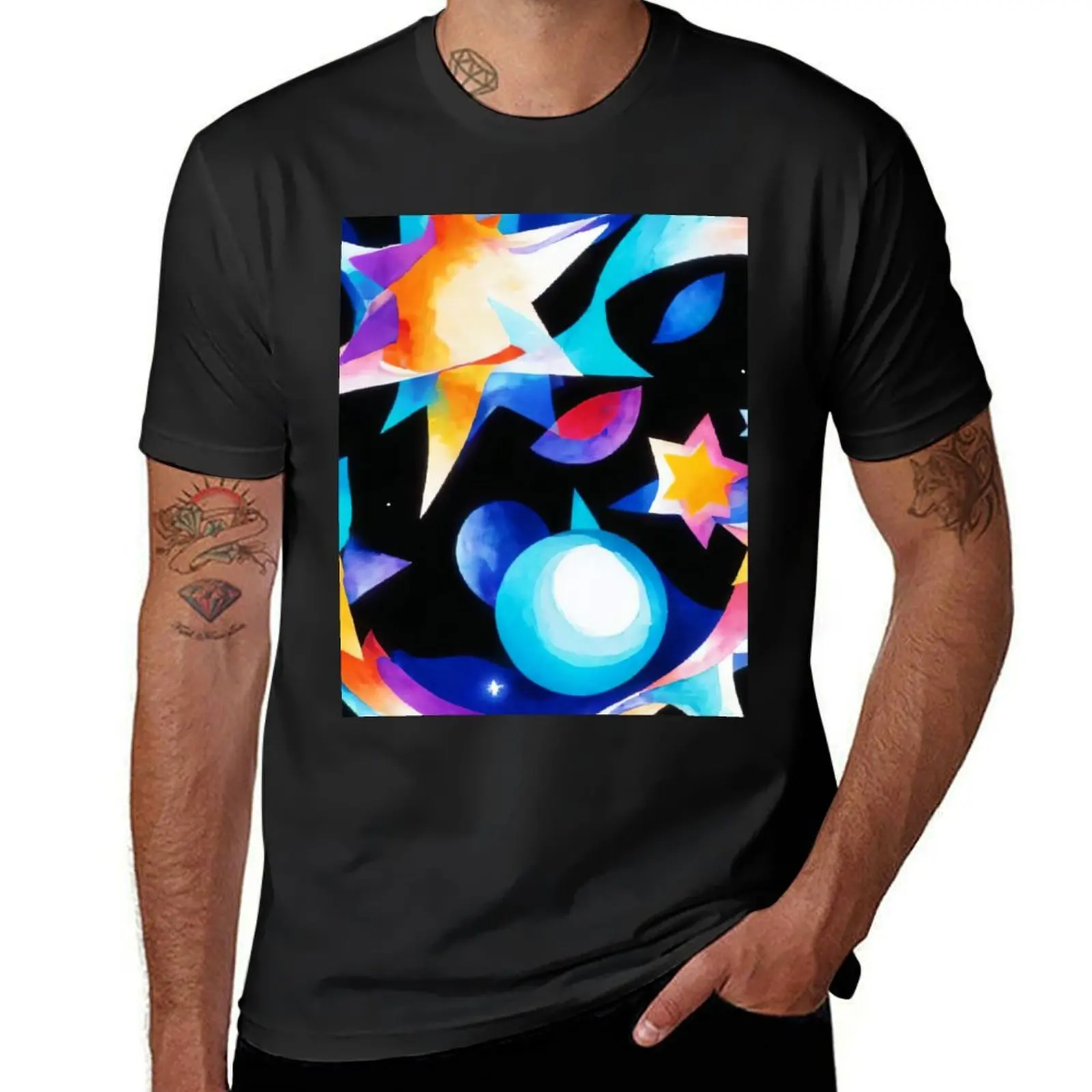 

Space and Celestial Delights T-shirt oversized shirts graphic tees tops mens t shirt