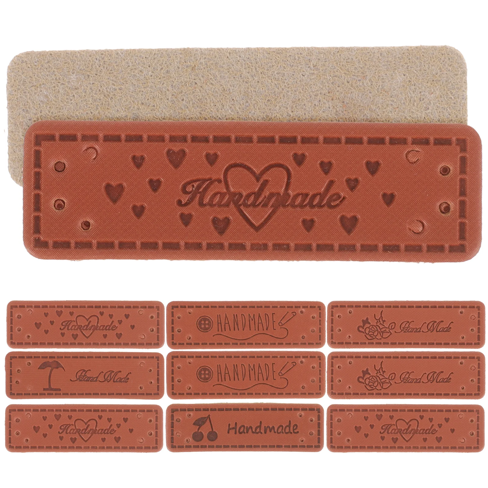 

50Pcs Cartoon Sewing Tags Handmade Fabric Labels Soft Clothes Label for DIY Clothes Tags Handmade Items