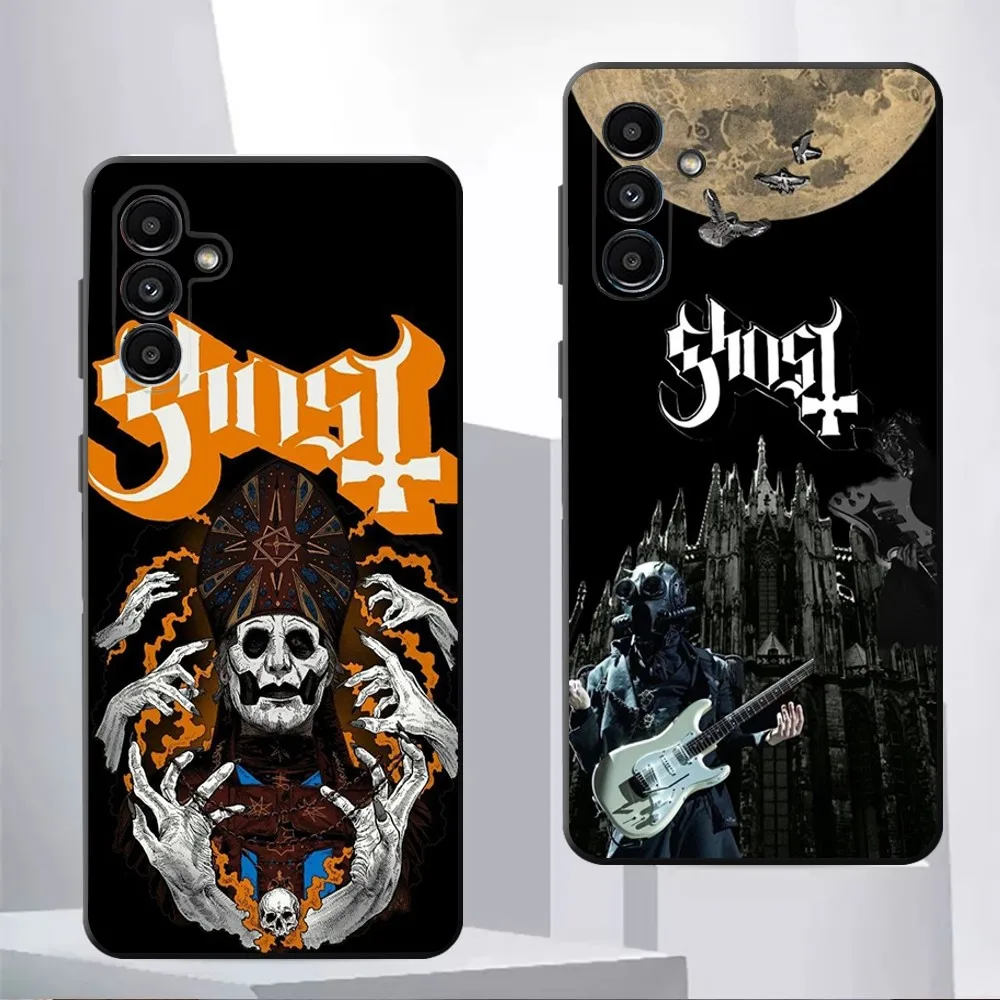 G-Ghost Heavy Metal Band Phone Case For Samsung Galaxy A13,21s,22,31,32,52,53,71,80,91 Black Soft Cover