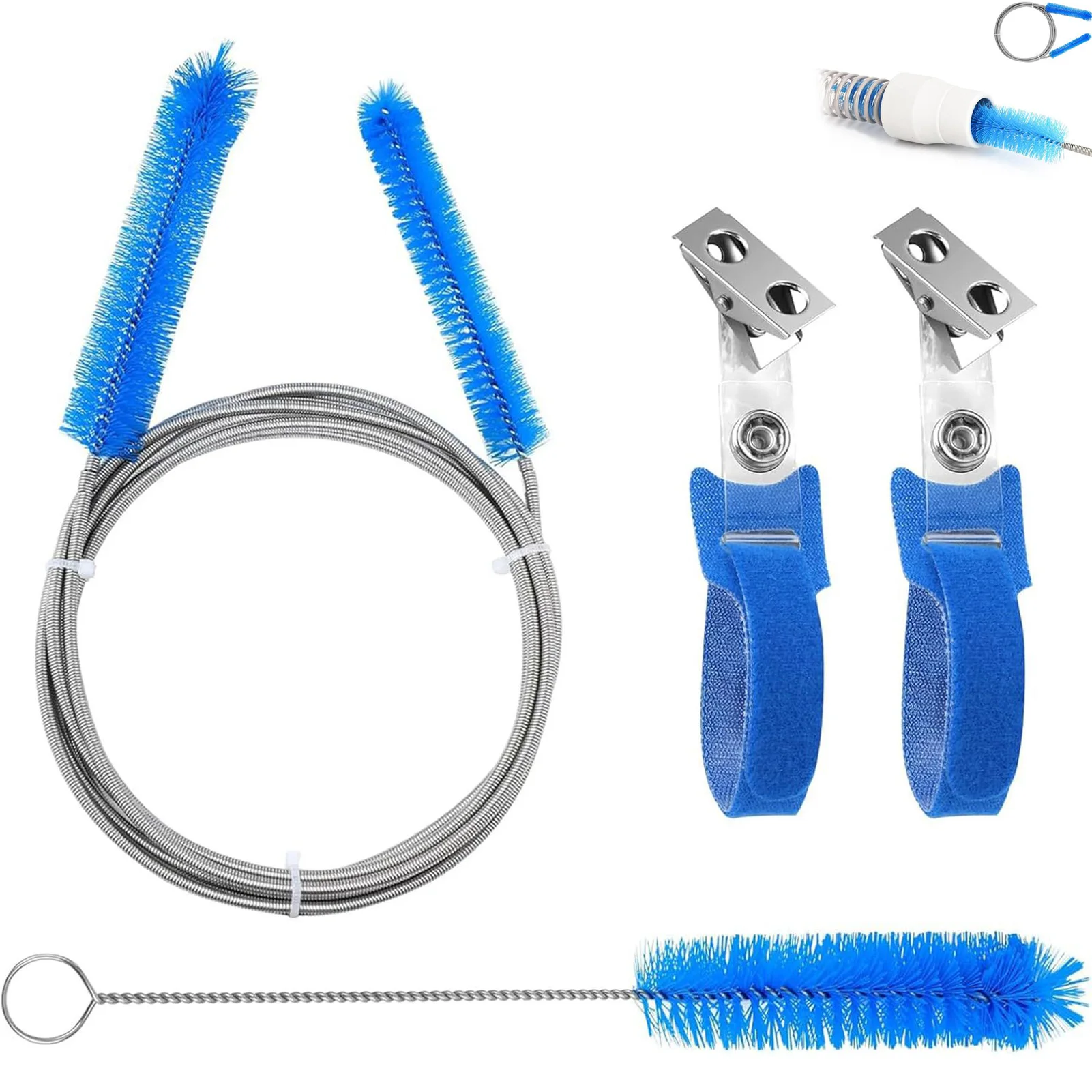 4pcs CPAP Hose Cleaning Brush Kit CPAP Accessories CPAP Tube Cleaner Flexible Brush Cleaning Tools For 15-22mm Hose