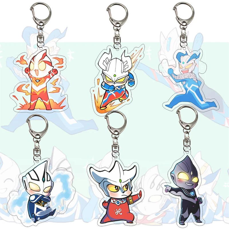 Ultraman Animation Game Comics Peripheral Toys Acrylic Pendants Keychain Garnish Accessory Anime Figures Action Collection