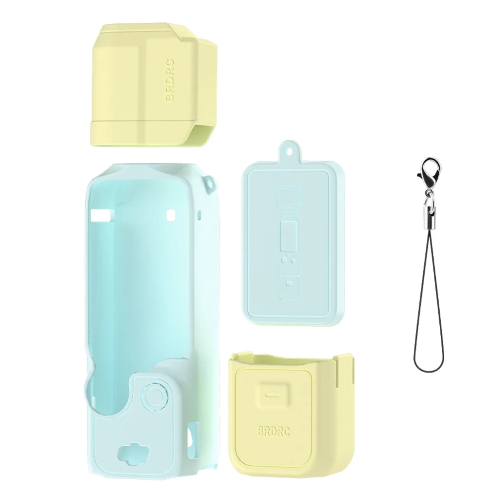 Silicone Cover for DJI Osmo Pocket 3 Handle Soft Sleeve Skin Lens Cap Anti-Scratch Protective Cover Anti-bump Protective Shell