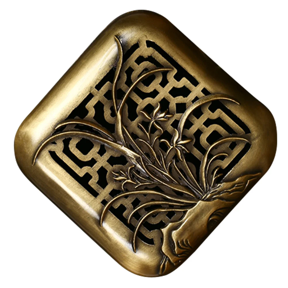 

Incense Burner Hollow Alloy Design Desktop Aroma Stove Decor For Home Office Bedroom Tea Ceremony Use