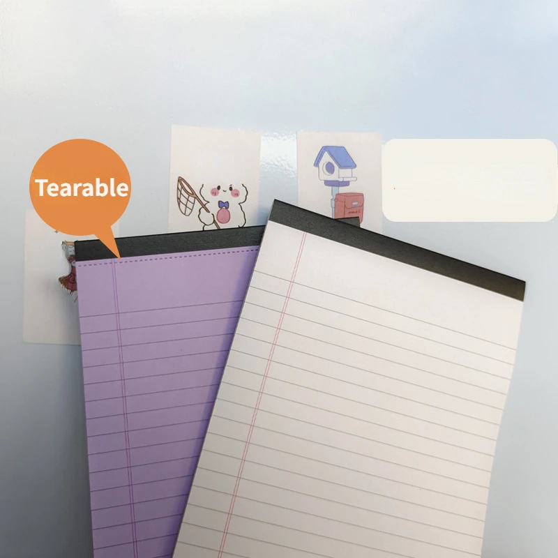 A5 Line Notebook Tearable NoteBook Do to list Notepad Journal Diary Note Book Memo pad School Office Supplies Stationery