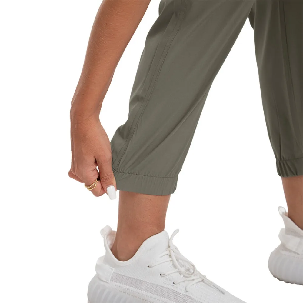 Pantalon d'été à séchage rapide pour femmes, survêtement de course, de survêtement, décontracté, Long conique, pantalon de survêtement léger, vêtements de sport