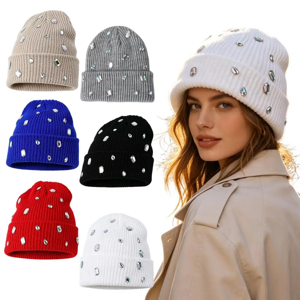 bling-rhinestone-knitted-hat-street-punk-knit-hat-winter-warm-skull-cap-for-women-autumn-winter-fashion-accessories