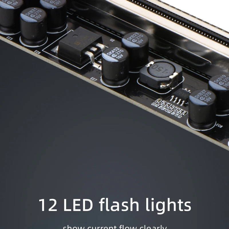 PCIE Riser V011 Pro PCI-E Riser para tarjeta de Video Riser 011 Pro PCI Express X16 USB 3,0 6P Cable de alimentación LED para minería de Bitcoin