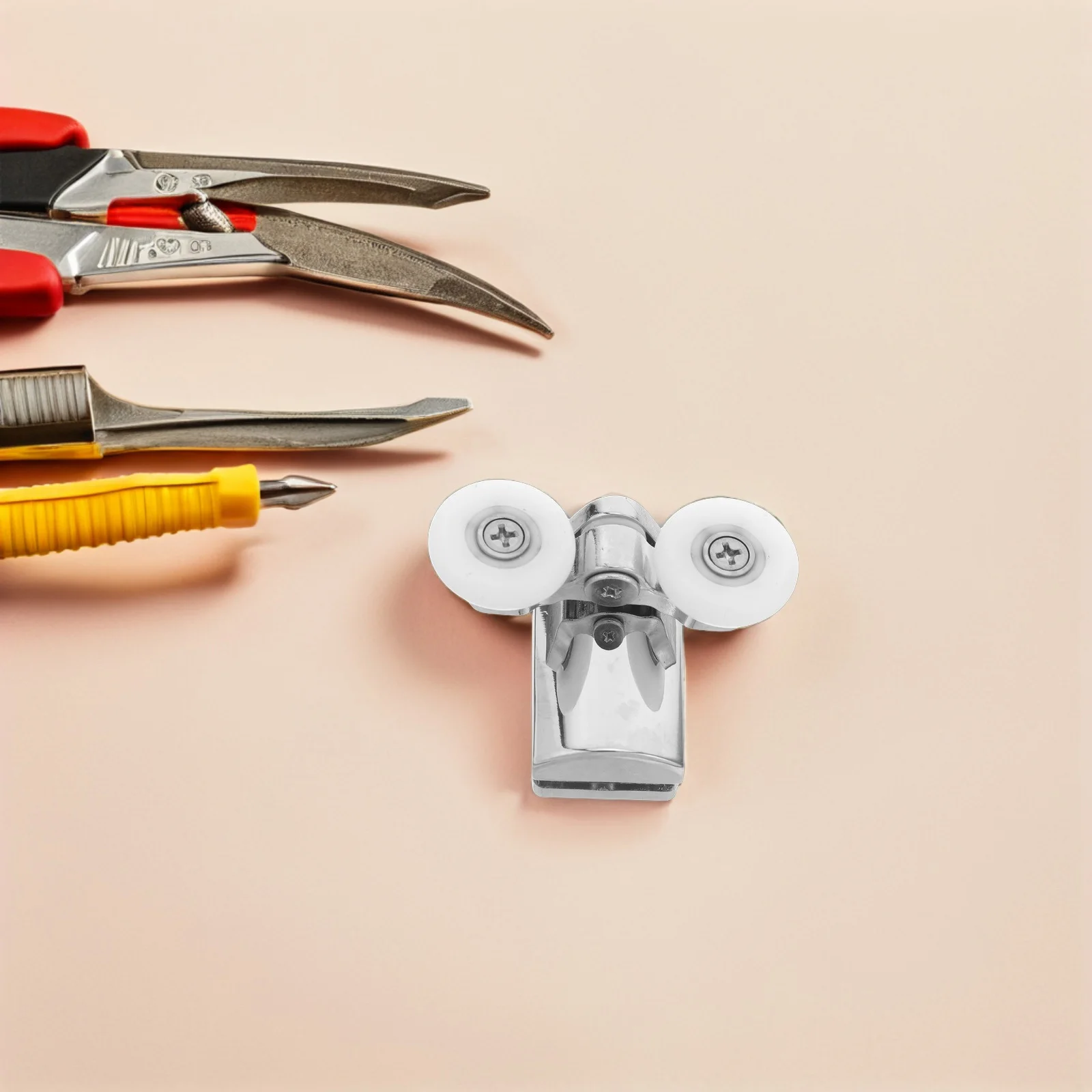 

2 Sets Shower Rollers High Load Capacity Smooth Sliding Glass Door Wheels Metal Alloy Bathroom Parts Quiet Durable For Humid