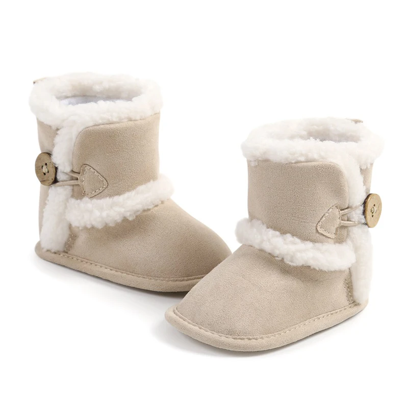 Baby Winter Boots Soft Anti-Slip Sole Booties Warm Slippers Crib Shoe Infant First Walkers