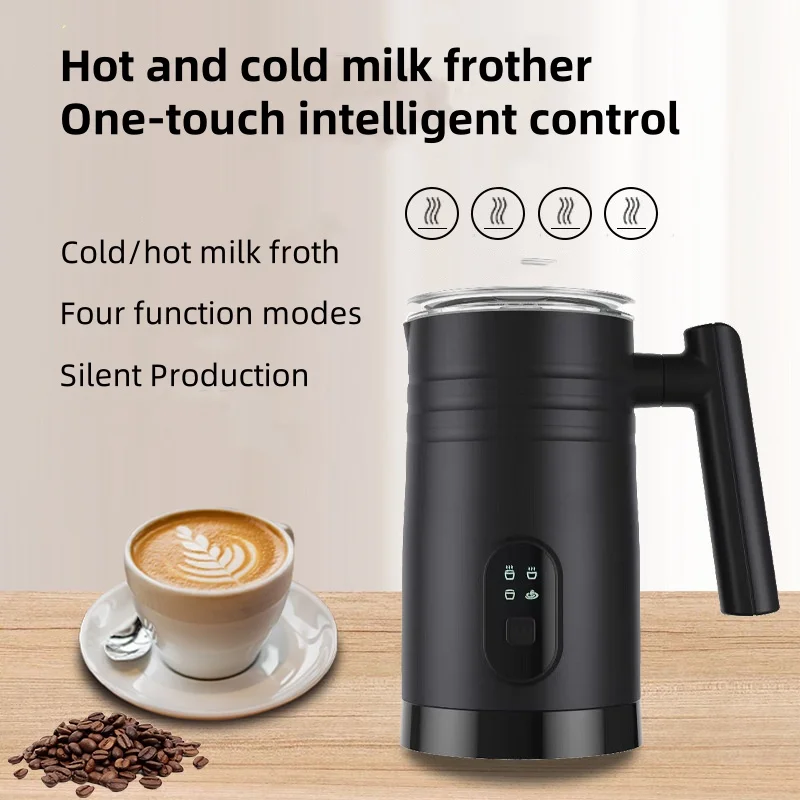 400W Milk Frother 4 in 1 Electric Milk Frother 350ml Automatic Hot and Cold Milk Frother for Coffee Latte Hot Chocolate