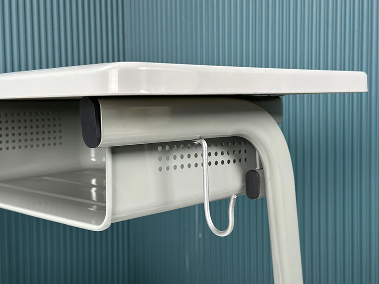 Color Furniture Training Classroom Steel Plastic Primary School Learning Double Seat School Table and Chair Set