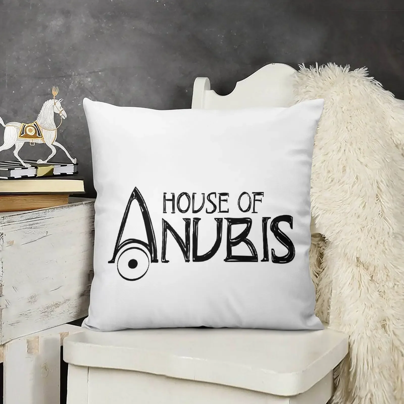 

House of Anubis Ink Drawing Throw Pillow bed pillows Anime Sofa Pillow Cover pillow