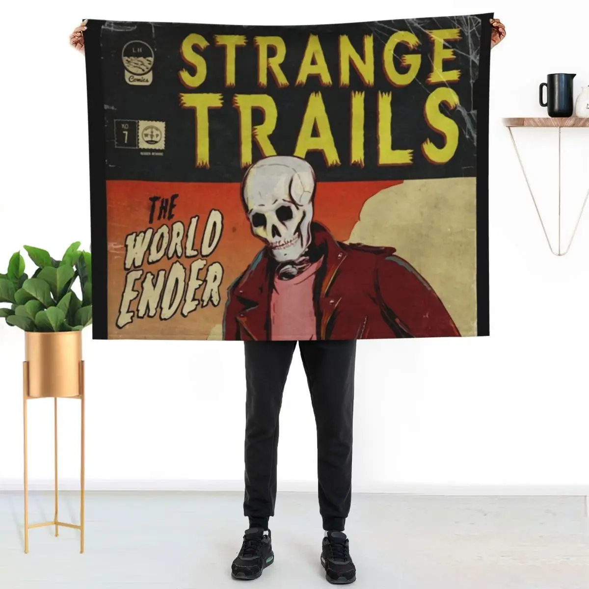 

World Ender Throw Blanket Foldable Soft Warm Blanket for Outdoor Use