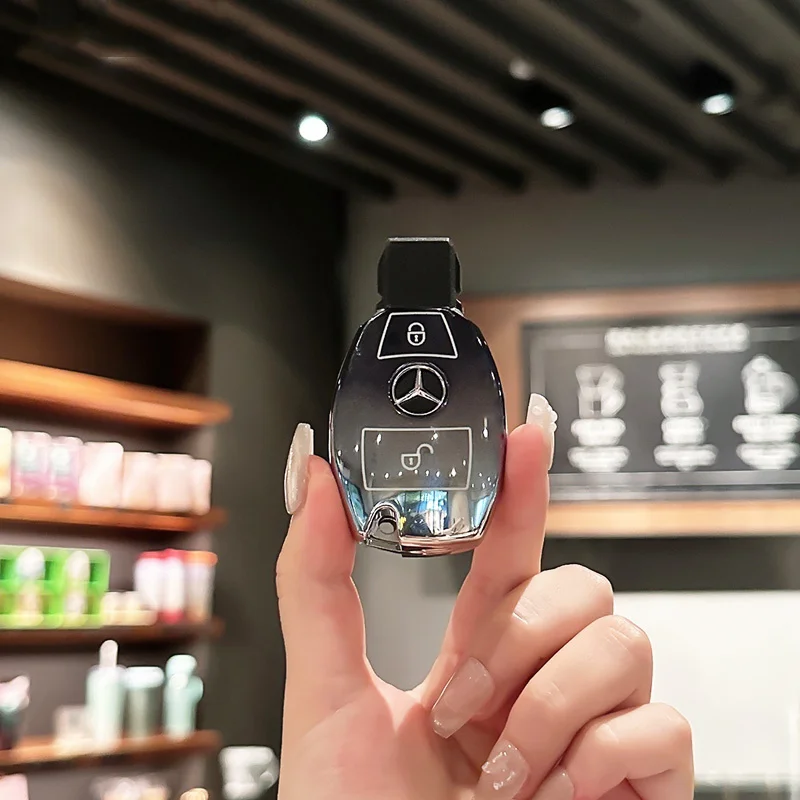حافظة مفاتيح السيارة من البولي يوريثان غطاء شل أصحاب اكسسوارات لمرسيدس بنز ABC E Class GLS AMG GLA GLK W205 W212 GLC CLS CLA W204 W463 #1