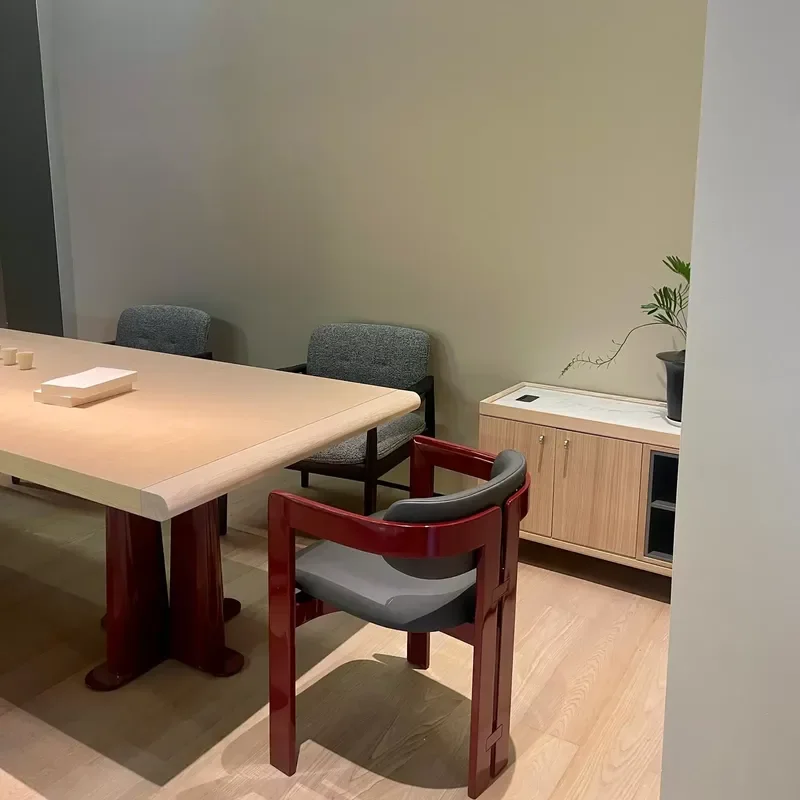 Modern Simple Solid Wood Desk Nordic Minimalist Conference Table Negotiation Table Home Creative Study Desk
