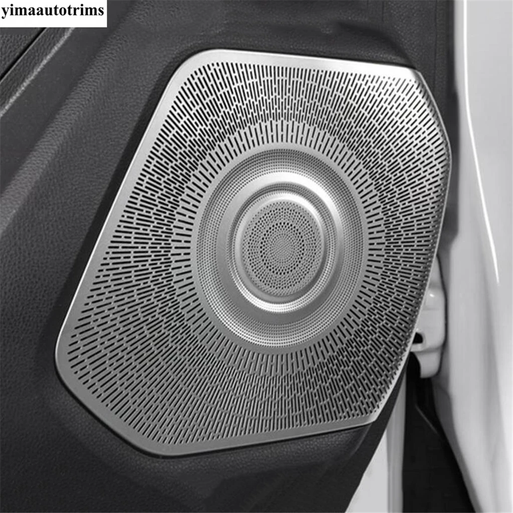 Door Speaker / Pillar A Horn Audio Sound Frame Cover Trim For Toyota Highlander / Kluger 2020 - 2024 Stainless Steel Accessories