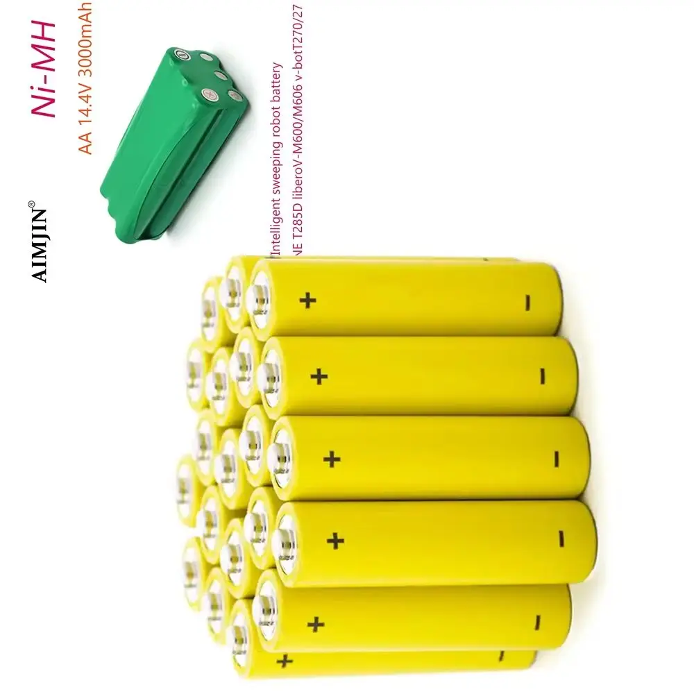 3000mAh Ni-MH rechargeable battery 14.4V AA For Libero M606 Vacuum Dirt For Devil 0606004 M606 For V-M600/M606 V-BOT accessories