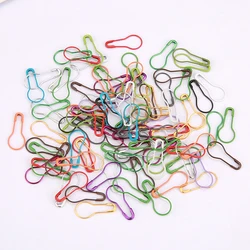100/200/300Pcs Cucurbit Pear Shaped Metal Safety Pin DIY Clothing Sewing Markers Crochet Tools Needle Clip