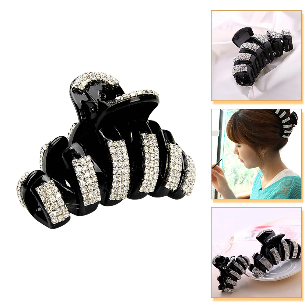

Full Diamond Rhinestone Clips Acrylic Claw Clips for Women Durable Hair Accessories Yoga Fitness Thick Thin Hair