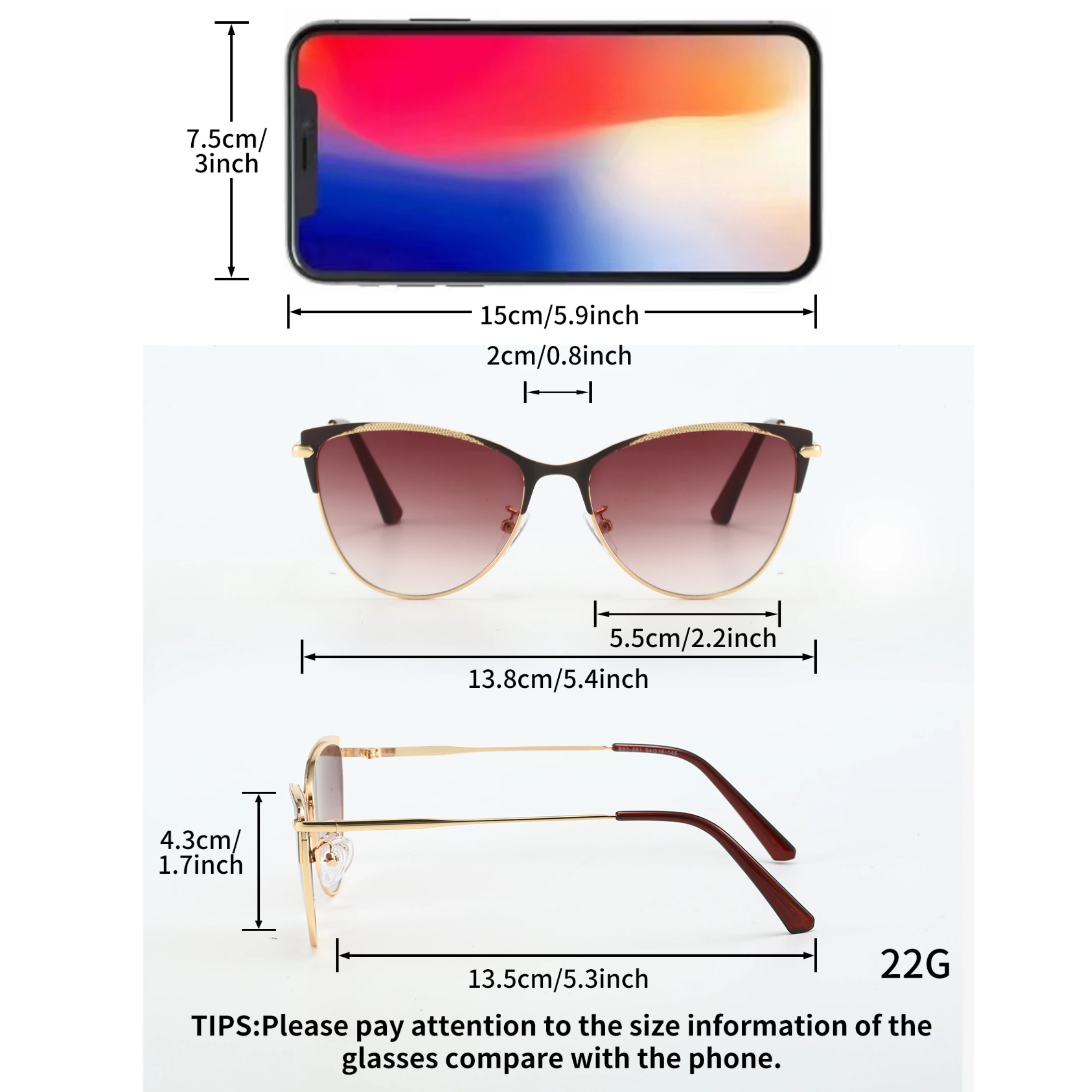 1 Stück modische Retro-Katzenaugen-Sonnenbrille für Damen, Sonnenschutz mit großem Rahmen, UV400, stilvolles Outfit, Strandurlaub – Detail 7