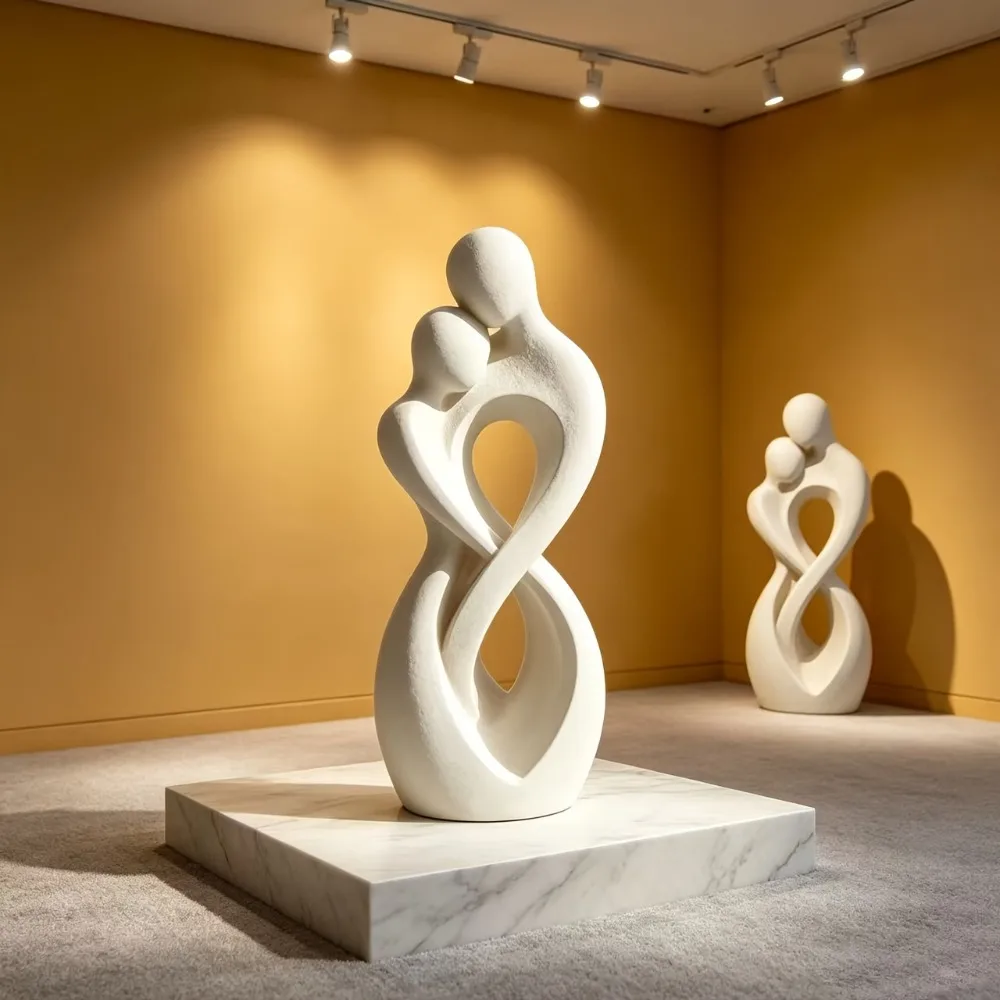 Abstract Mini Embrace Character Statues Couple Embrace Statues Nordic Minimalist Desktop Ornaments Niche Couple Creative Gifts