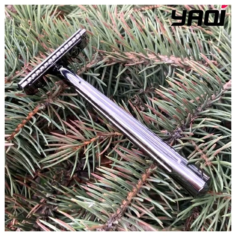 yaqi-男性用ひげ剃り、片刃のカタナ型、グローブ・トロッターse、安全カミソリ、ウェットシェービング用具、男性への最高の贈り物、男性向けギフト。