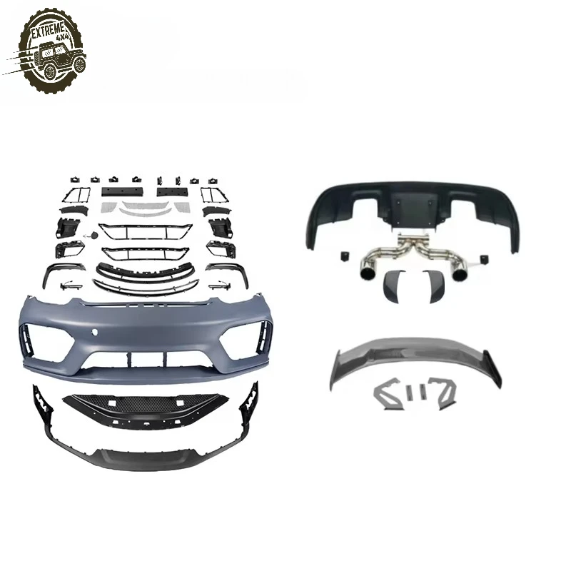 

2014y+ POR Boxster 981 Upgrade to GT4RS Style Body Kit Facelift Kit for 981 Car Bumpers Car Accessories Auto Parts