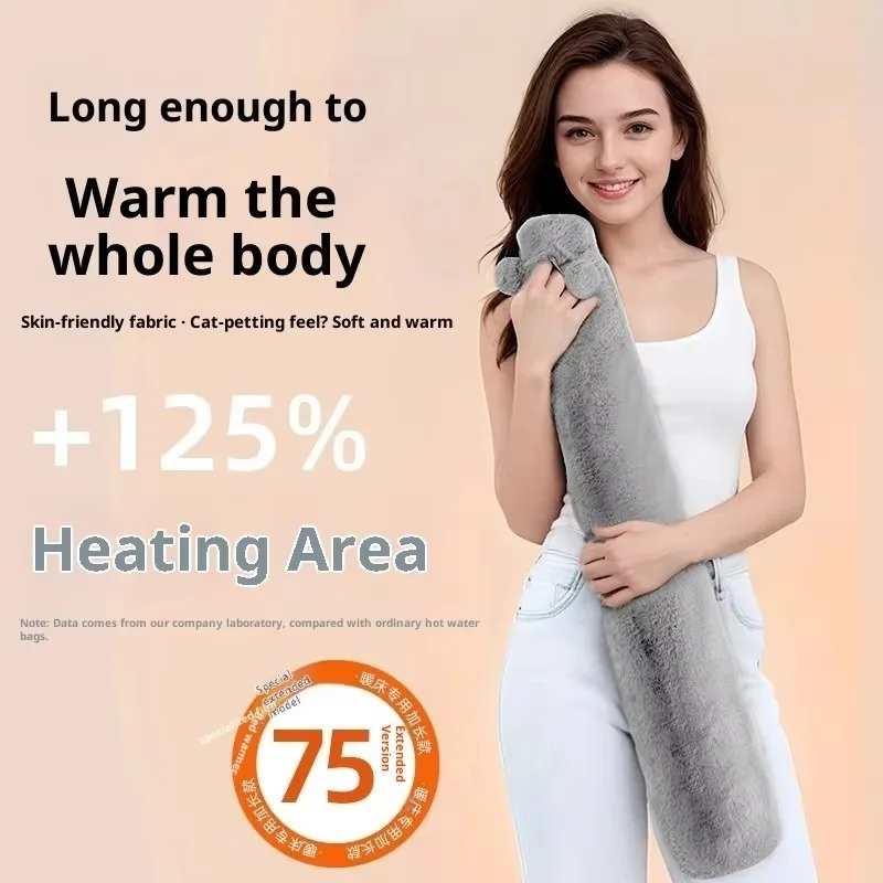1/2 Pcs Large Thick Explosion-proof and Cold Proof Student Dormitory Warm Blanket with Plush Water Injection and Hot Water Bag