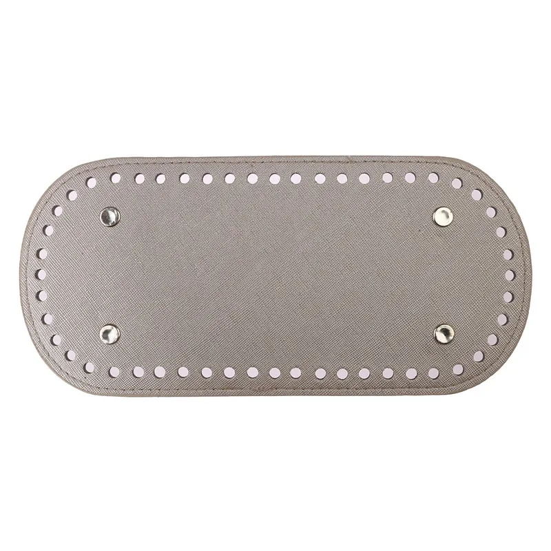 2023 High Qualtiy Round Leather Bottom With Holes Rivet For Knitting Bag Handbag DIY Women Shoulder Crossbody Bags Accessories