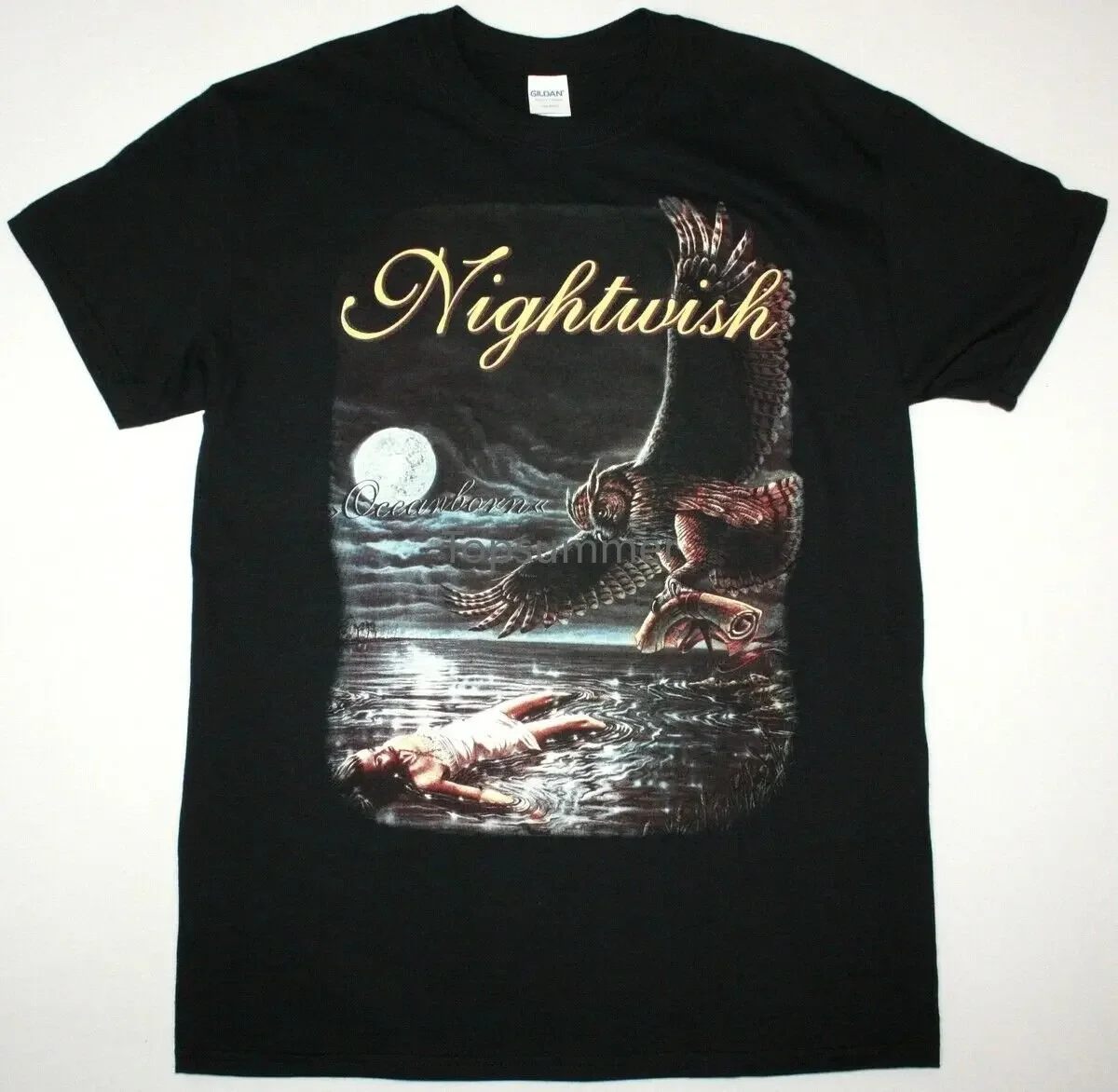 Nightwish Oceanborn Black T Shirt Symphonic Metal Tarja Delain Xandria Epica