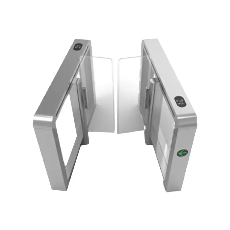 High-Speed Stainless Steel Pedestrian Access Control Turnstile Code Reader Revolving Door High Safety Barrier 2-Way Operation