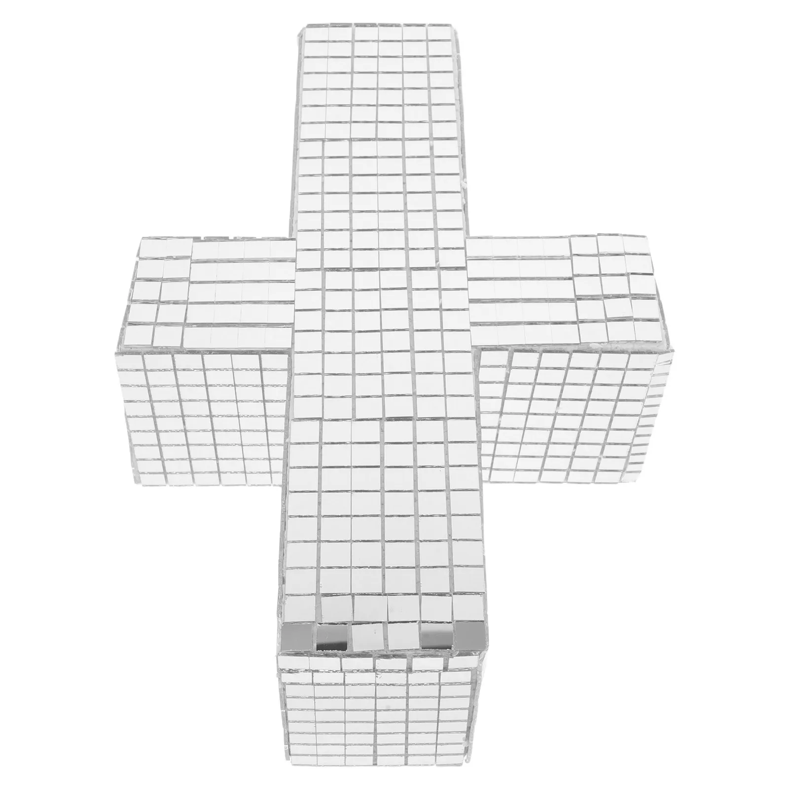 Adorno de Bola de Discoteca Cruzada, Colgante de Crucifijo Retro Reflectante con Espejo, Brillante, para Fiestas de los 80, Bodas, Año Nuevo, Eventos de Baile