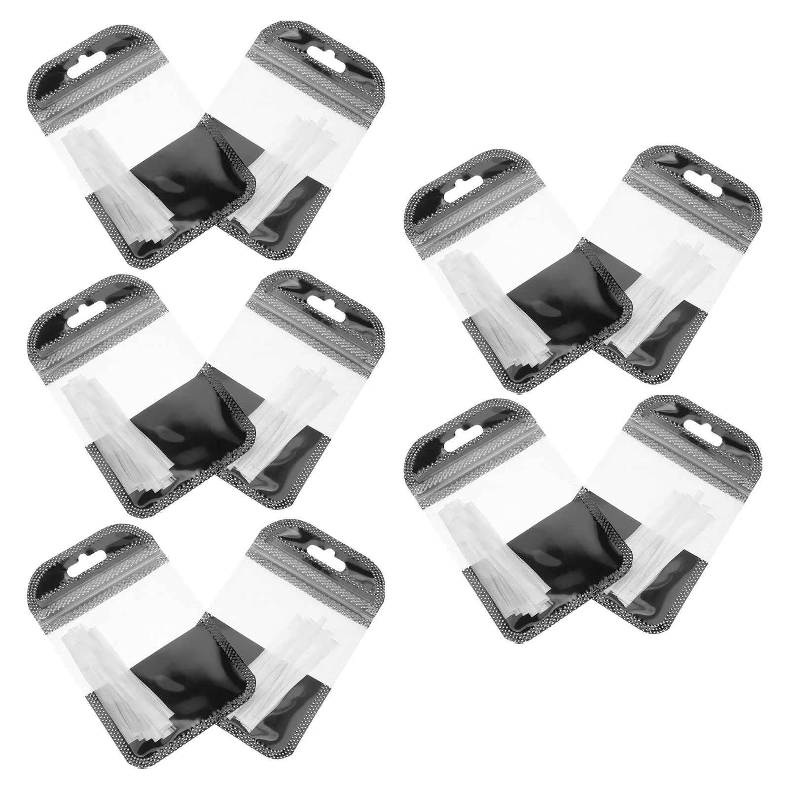 

10pcs Art Extension Fiber White Natural Look Manicure Device Durable Nail Elongation Tool For Home Salon Use Fiber Nail Wrap Kit