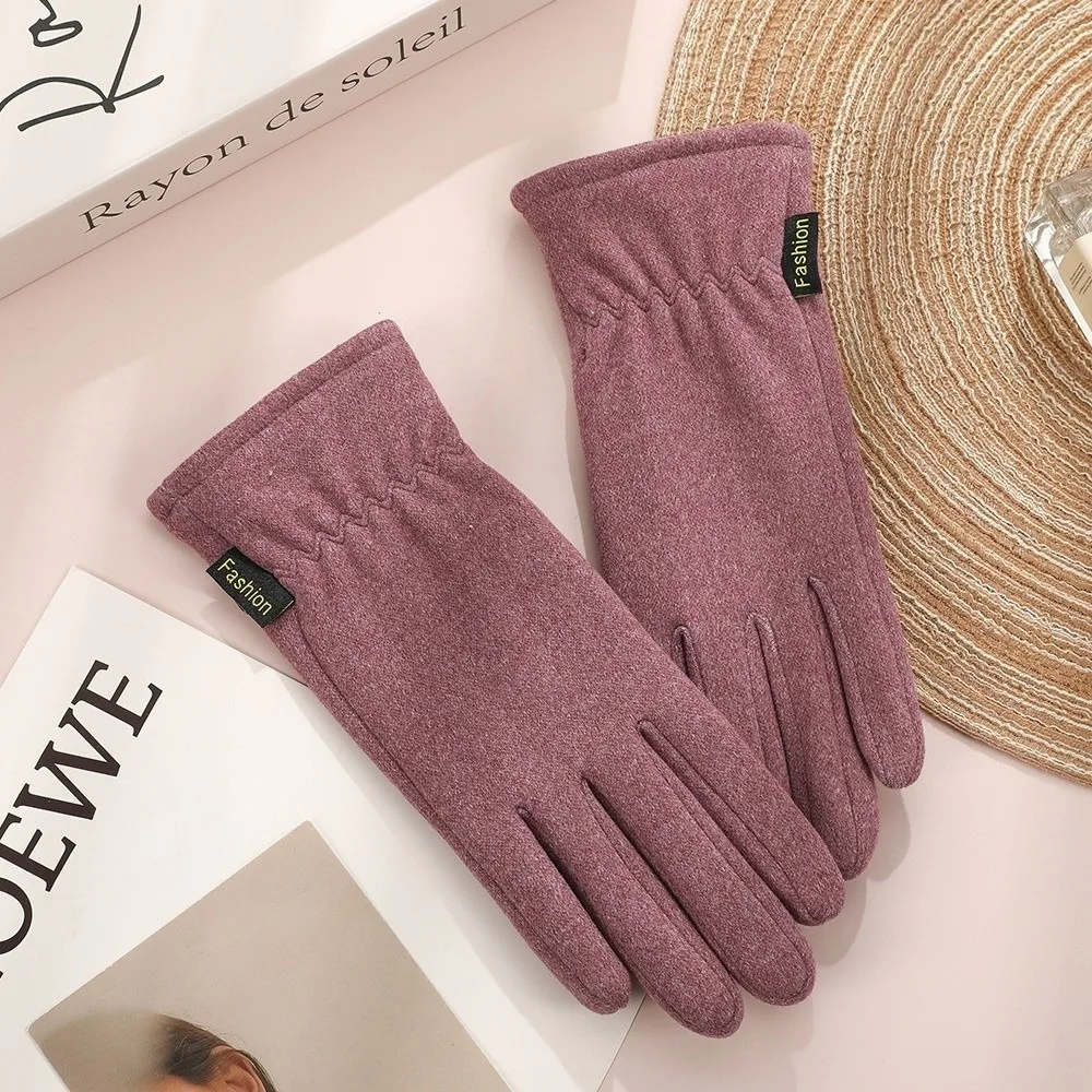 

New Plush Winter Gloves Touchable Screen Flip Finger Touch Screen Gloves Coldproof Windproof Windproof Cold Proof Gloves Girls