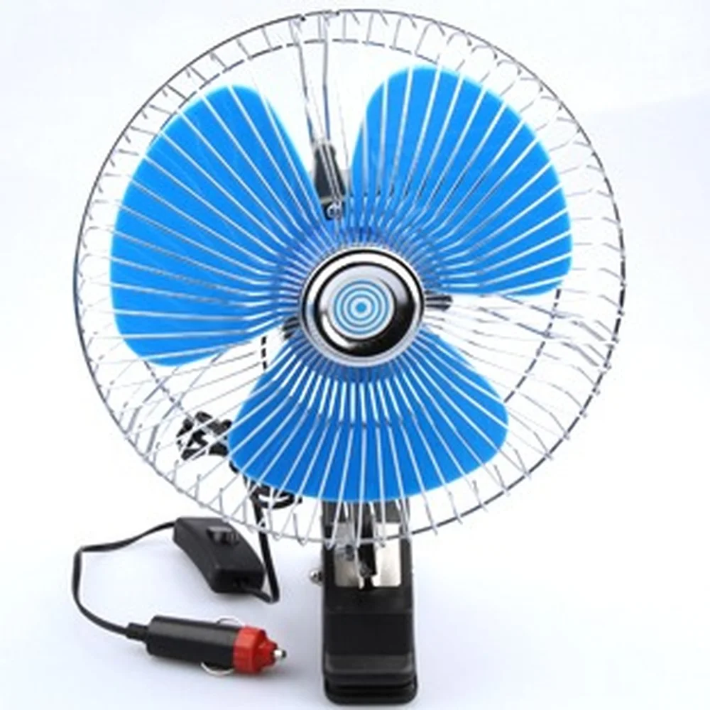 12v 24v Car Truck 6-8 Vehienlar Car Electric Fan Truck Fan Outdoor travel styles