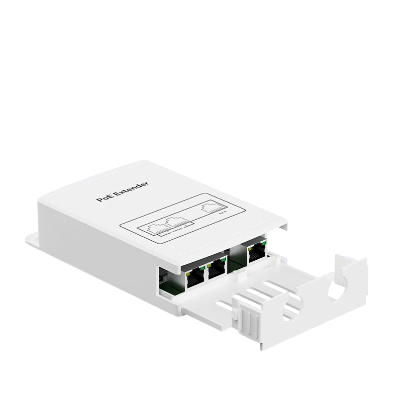 Waterproof POE Extender 1to4 Port Repeater 100Mbps Outdoor Network IP55 VLAN 44-57V for POE Camera Wierless AP