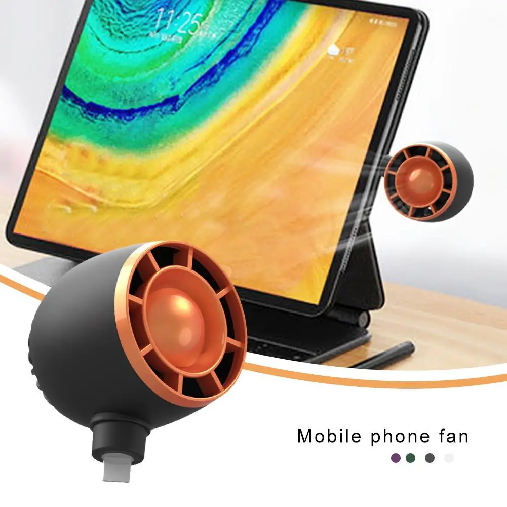 Portable Mini Turbo-Fan Portable Handheld Fan Students Gadget Cooler For Type-C Port Mobile Phones Tablets Chargers X0N1