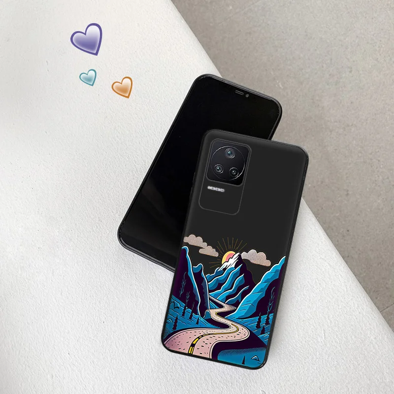 Phone Cases For Xiaomi Poco C40 C51 C50 C61 M5 M4 M3 X5 X4 X3 F5 F4 F3 F1 14 A3X Snow Mountain Volcano dune Soft Anti-Drop Cover