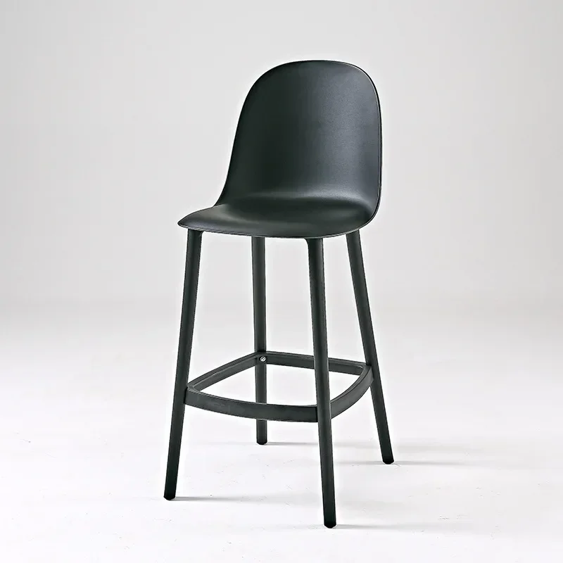 Nordic designer bar chairs, modern and simple, light luxury plastic bar chairs, disassembly and assembly, internet