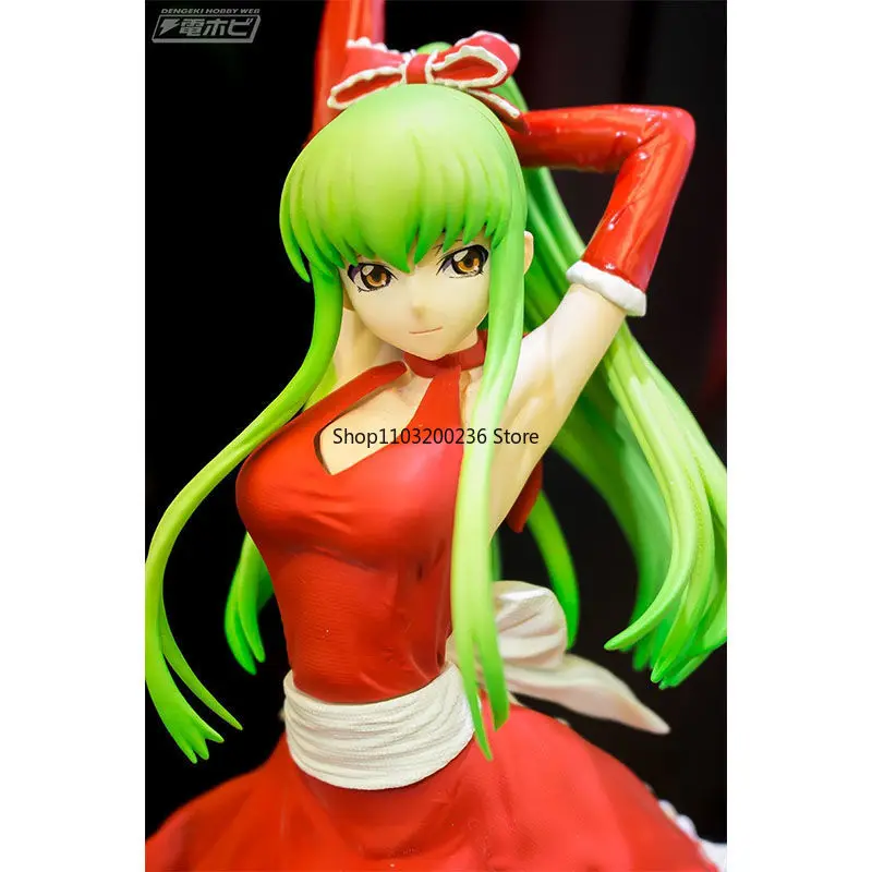 Bandai Original EXQ Code Geass Lelouch of The Rebellion C.C. Świąteczna figurka akcji Ozdoby na biurko Model prezent