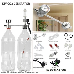 Aquarium DIY CO2 generator system kit CO2 generator, bubble counter diffuser with solenoid valve,For / Aquatic plant growth