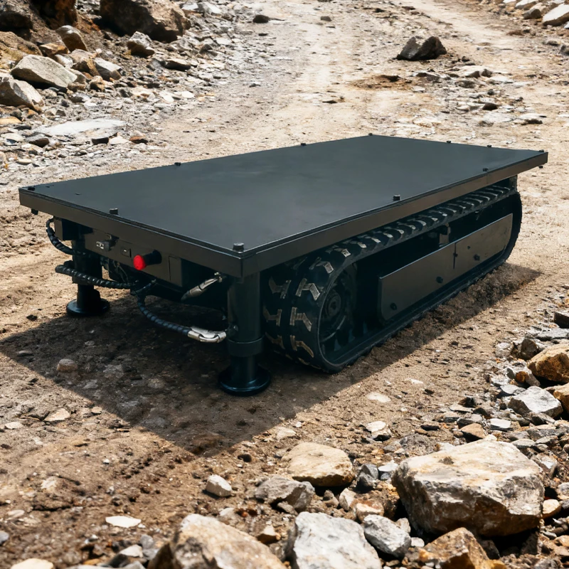 Controlled Electric Crawler Chassis Suspension System 1.5T Load Capacity 2x48V Construction Machinery Parts