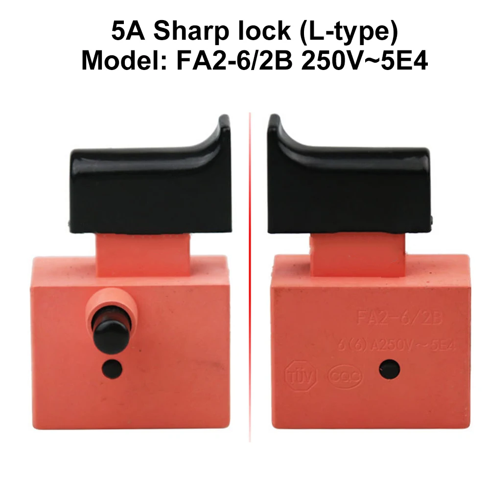 5A Tool Switch Angle Grinder Switch Easy Installation Ergonomic Grip Long-lasting Durability Reliable Performance