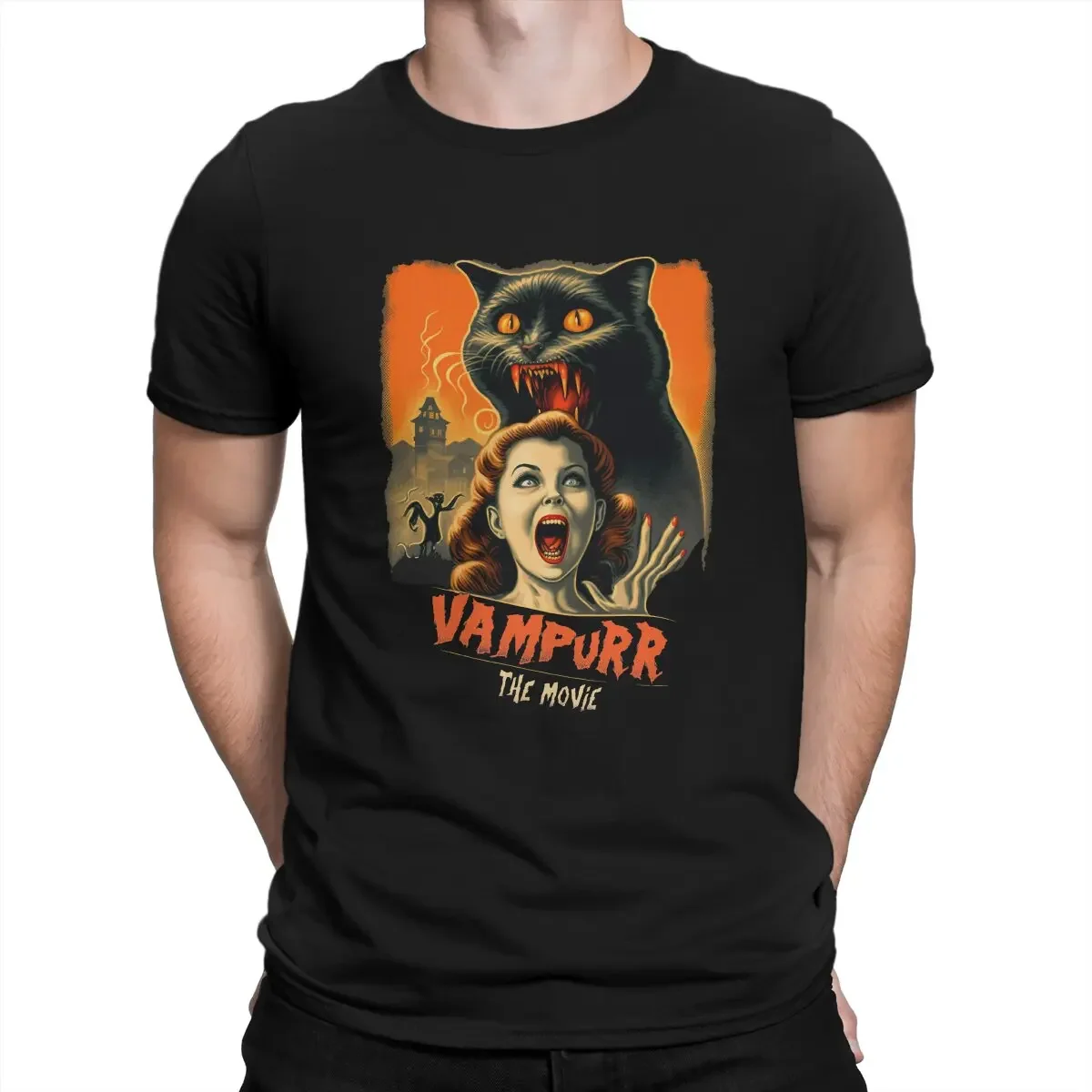 Vampurr The Movie Horror Film T-shirts Men Tops Big Size 100% Cotton Casual Inside Match Short Sleeve Women Tees Couple Wears