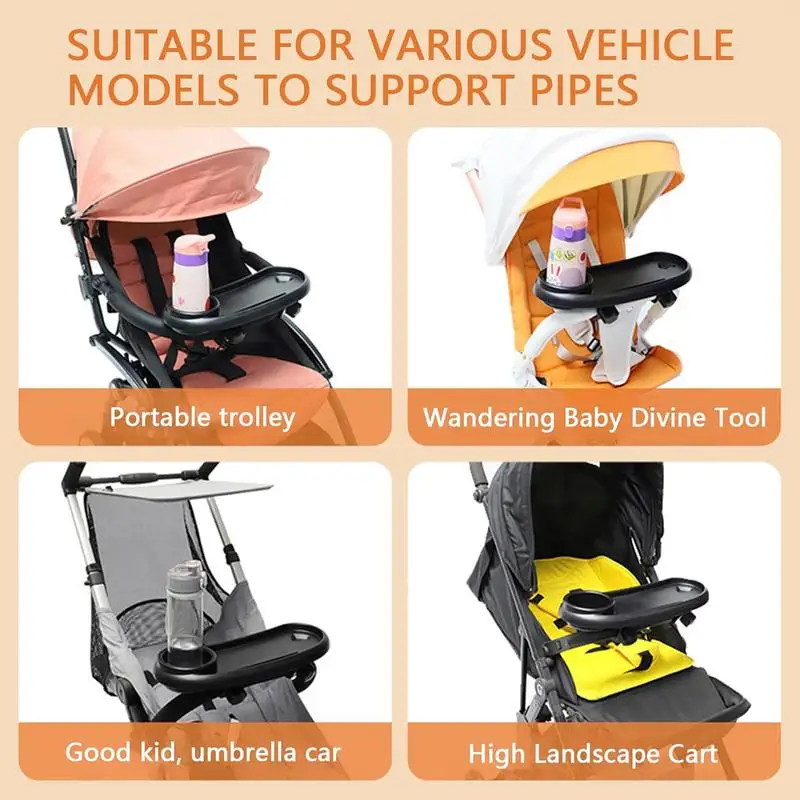 Kinderwagen Snackbak Verwijderbare Kinderwagen Snackbak Multi-Functionele Veilige Kinderwagen Dienblad Kinderwagens En Accessoires Gemakkelijk Schoon Te Maken